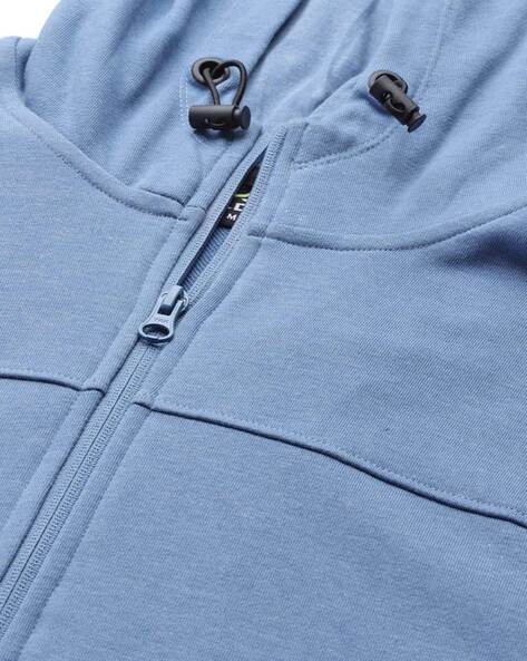 Blue jacket with clearance hoodie