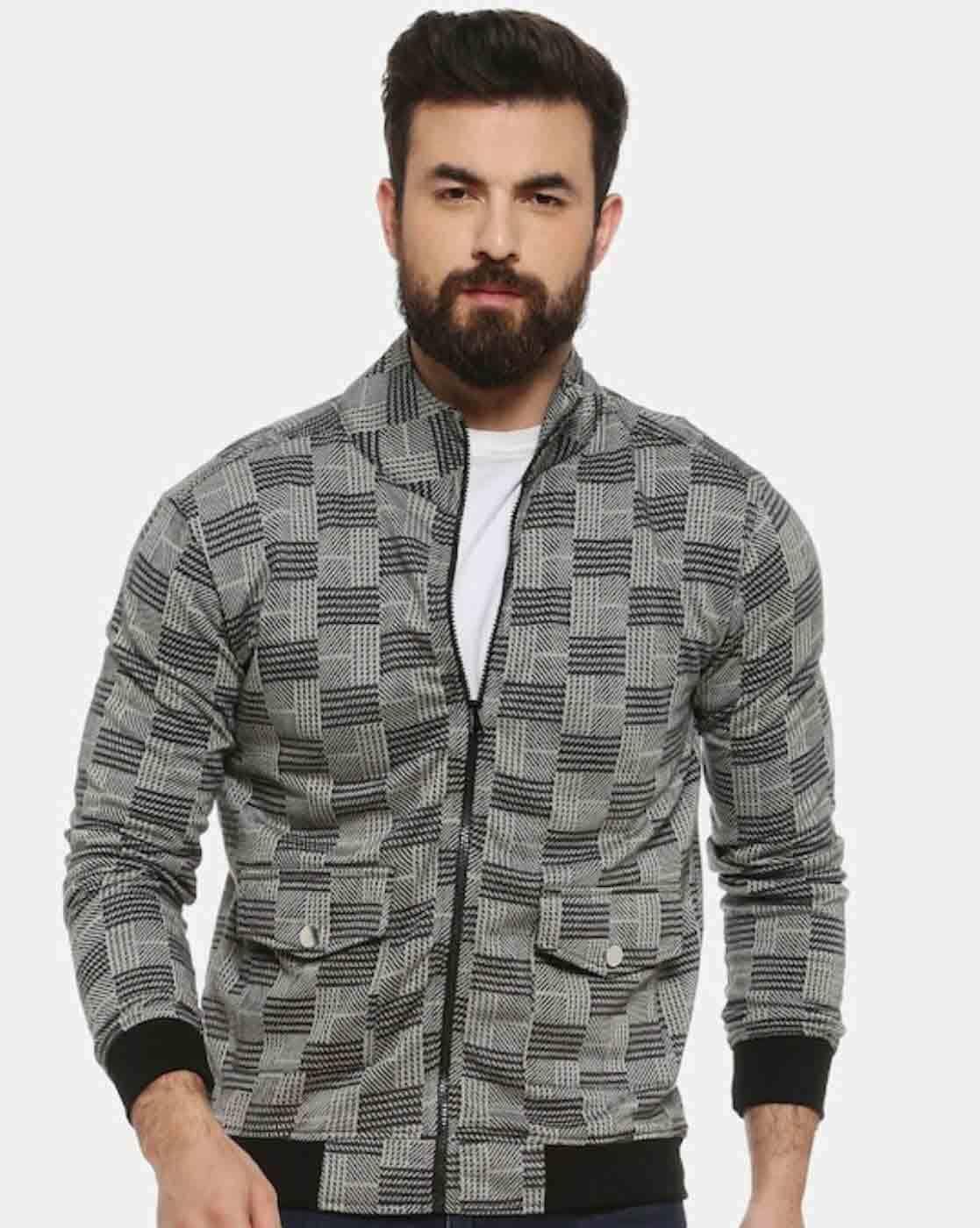 Buy Roadster Men Blue & Black Checked Reversible Bomber Jacket - Jackets  for Men 1901429 | Myntra