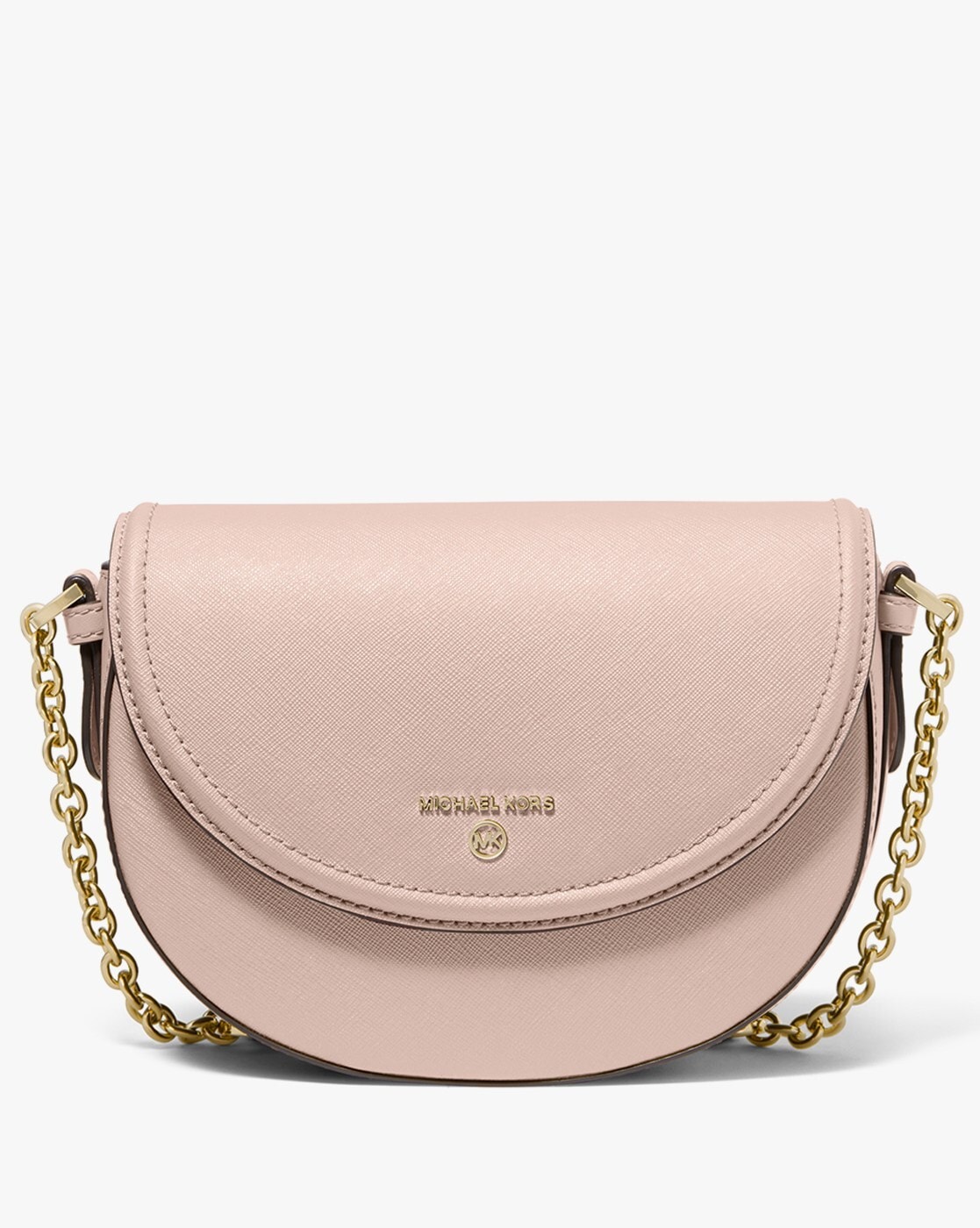 Michael Kors Large Jet Set Saffiano Leather Crossbody Satchel - Soft Pink