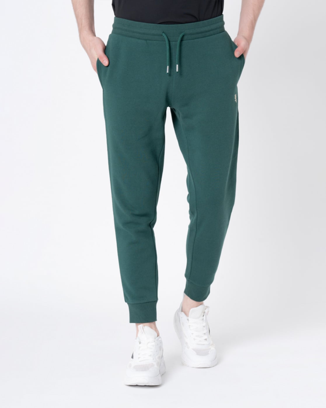 red and green track pants