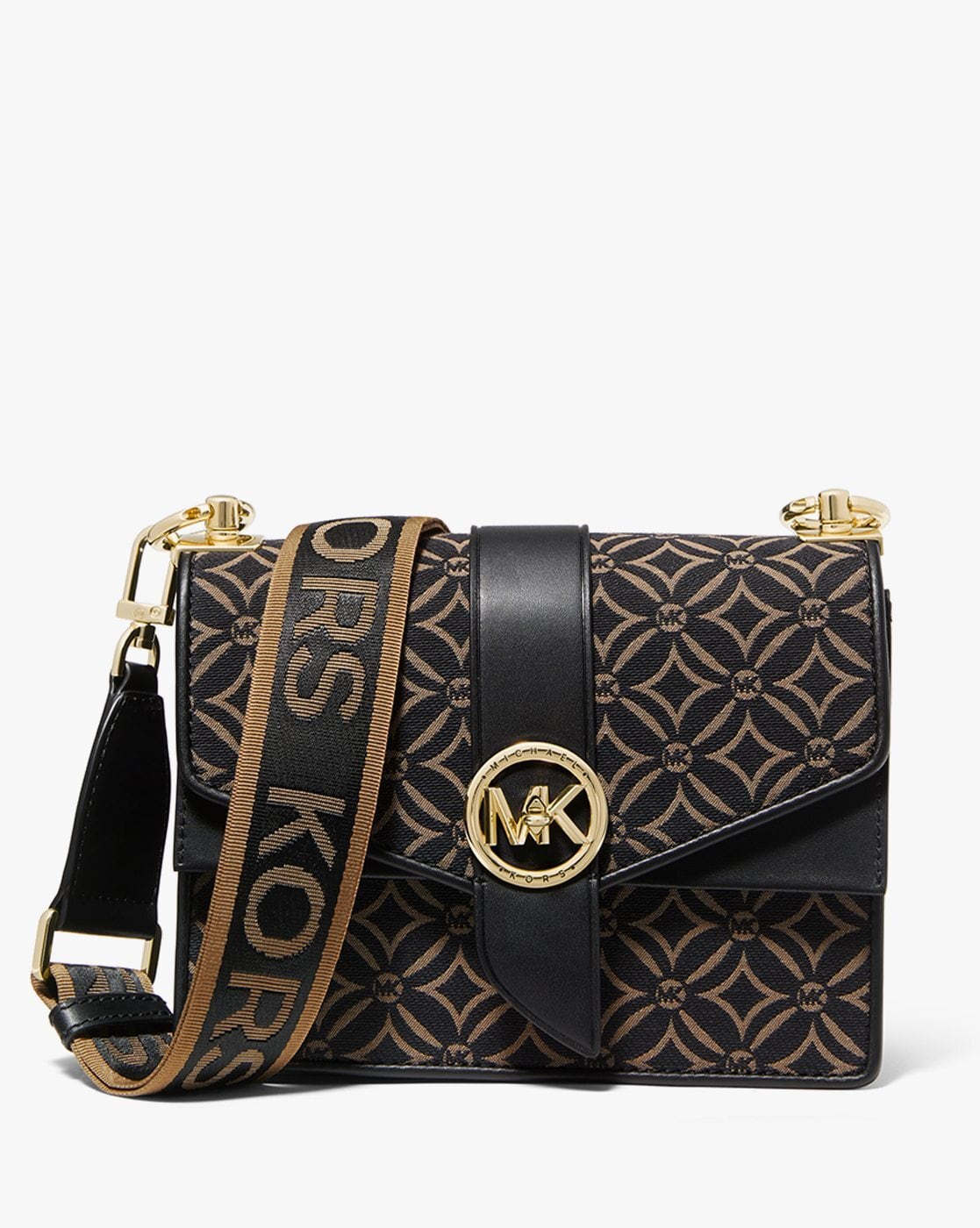 Greenwich Small Logo Jacquard Crossbody Bag