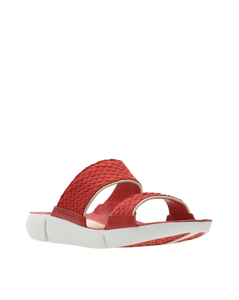 Clarks Textured Dual-Strap Sandals