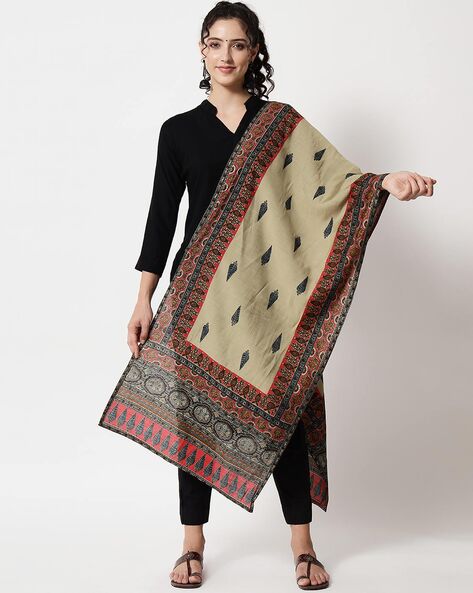 Leaf Print Stole Price in India