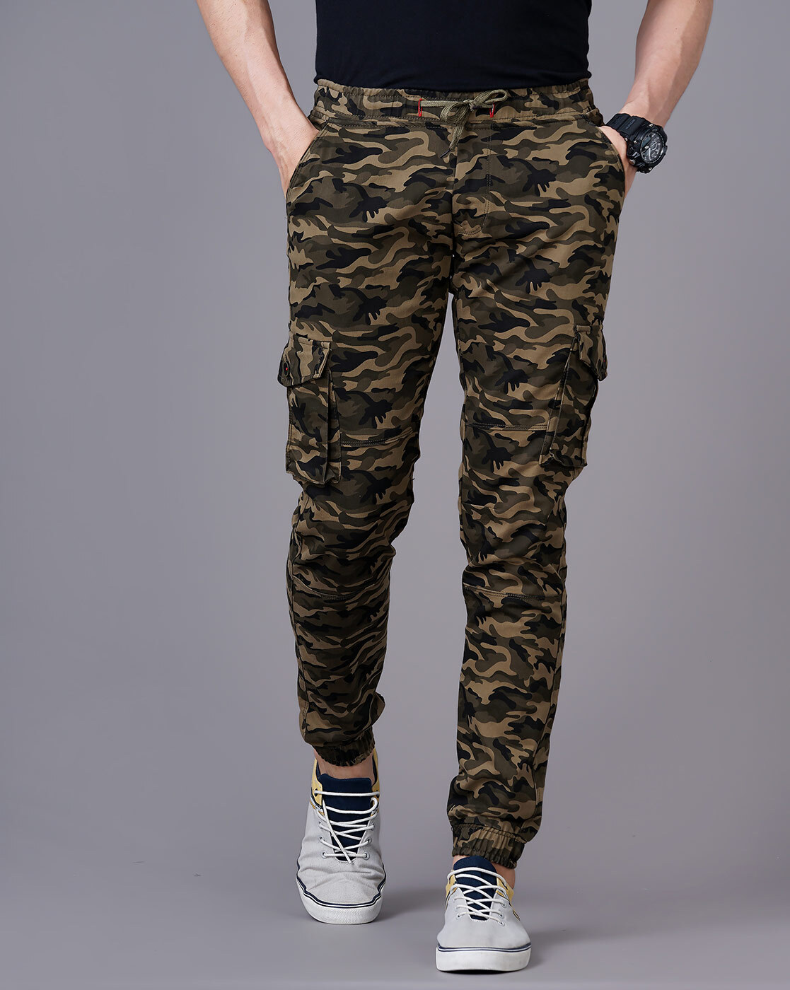 Chidakash WomensGirls Relaxed Military Print Camouflage Track Pant JoggerTrouser for Gym Sport  Army Pant  Amazonin Fashion