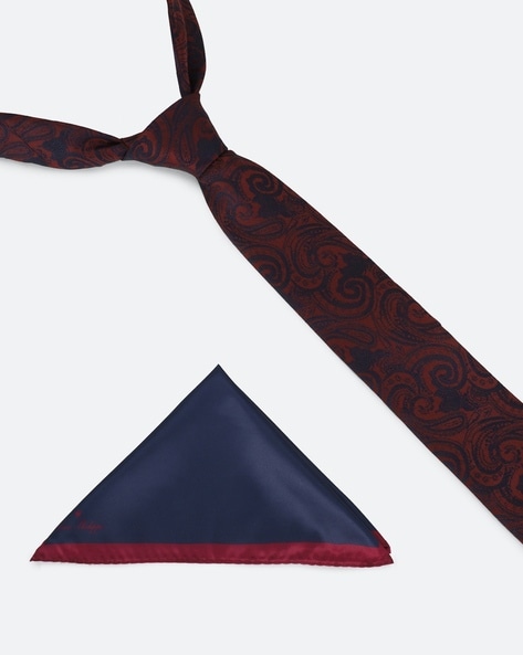 Buy LOUIS PHILIPPE Blue Solid Cotton Mens Tie