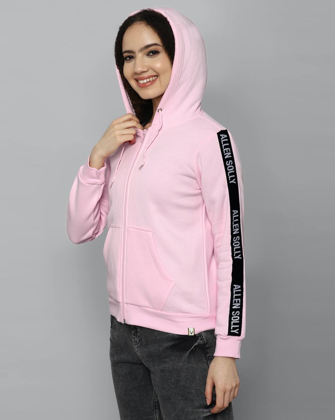 allen solly pink hoodie