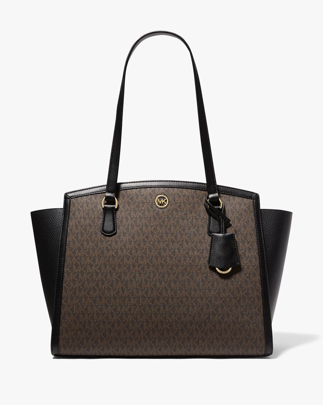 Michael+Kors+Chelsea+Large+Top+Zip+Shoulder+Bag+Purse+Tote+Black+Leather+368  for sale online