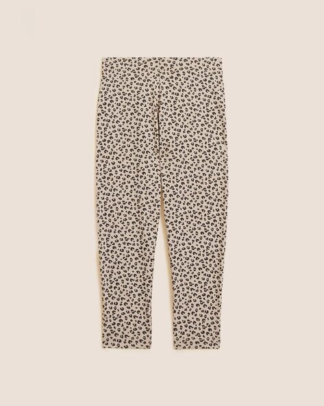 Shop KIDS LEOPARD TIGHTS - Beige