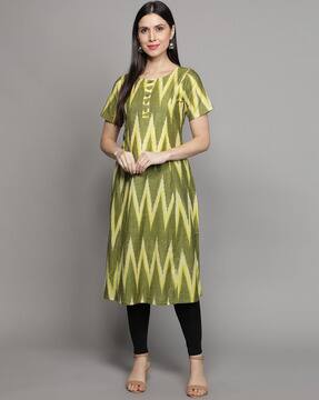 ajio ikat kurti