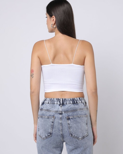 Fitted Cropped Cami Top