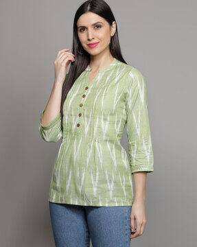 ajio ikat kurti