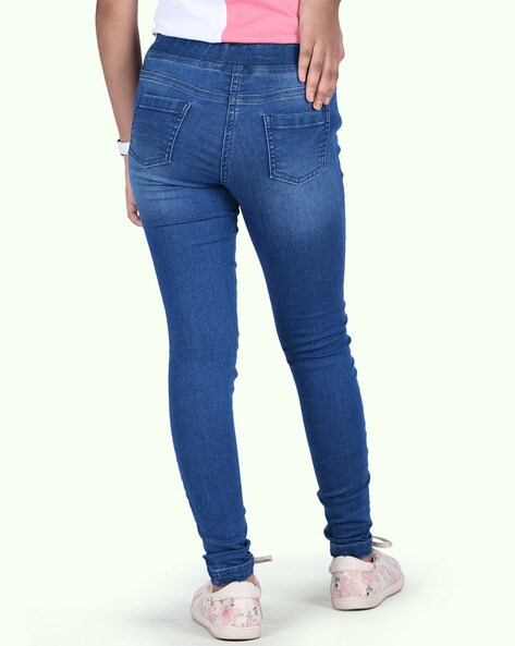 navy blue jeggings with pockets