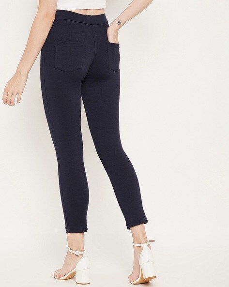 Skinny Jeggings with Zip Pockets