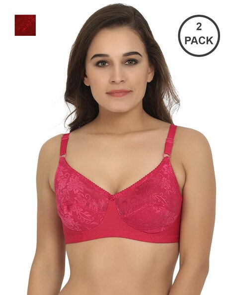 Pack of 2 Lace Non-Padded Bras