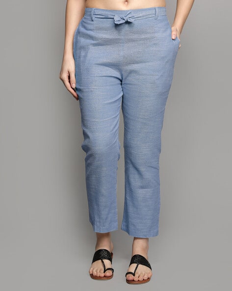 Textured Pants with Insert Pockets