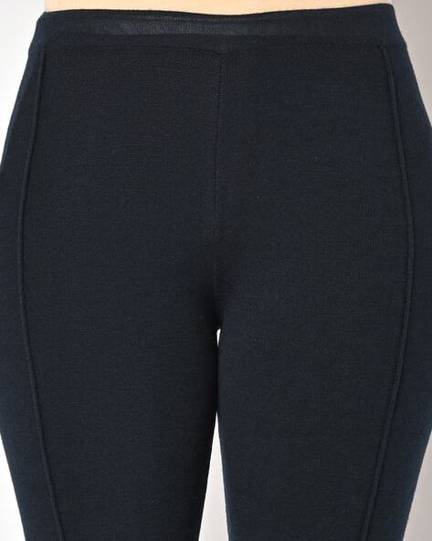 Buy Charcoal Pintuck Basic Leggings Online - W for Woman