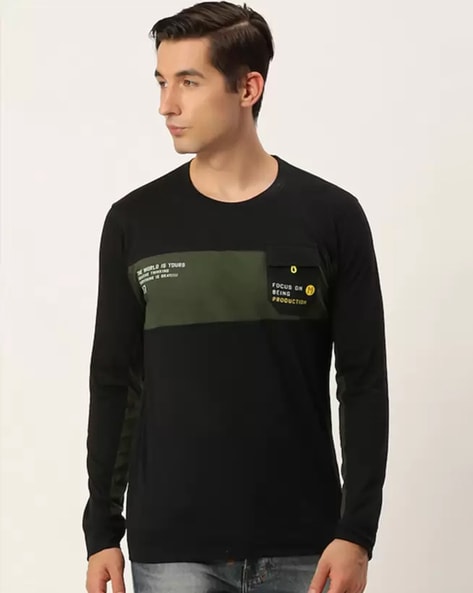 Buy Black Tshirts for Men by MANIAC Online