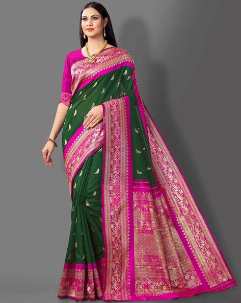 Buy Happy Design Women Pink Chiffon Ready To Wear Saree Online at Best  Prices in India - JioMart.