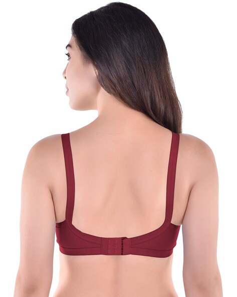 Buy Women Cotton Non Padded Non-Wired Bra ( Pack of 1 ) ( Color : Maroon )  Online at Best Prices in India - JioMart.