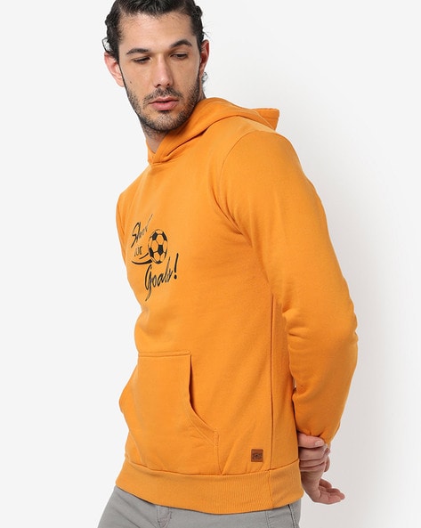 Mustard colour outlet hoodie