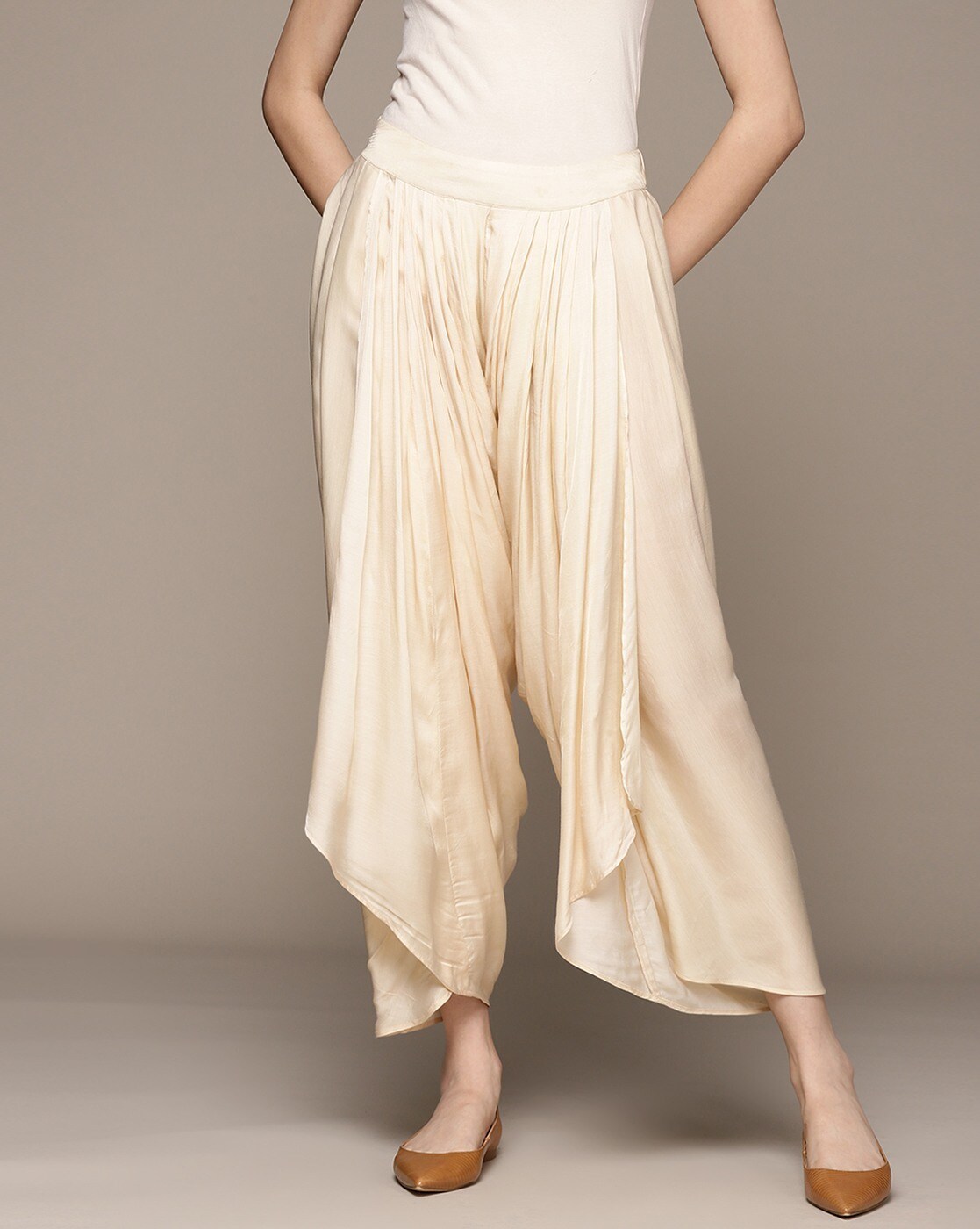 Buy Ecru Trousers & Pants for Women by RITU KUMAR Online