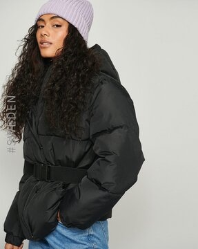 puffer coat fluffy hood