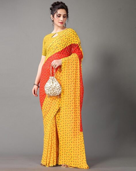 Yellow Saree with red roses hairdo | Traditional indian dress, Indian saree  blouses designs, Cotton dress summer