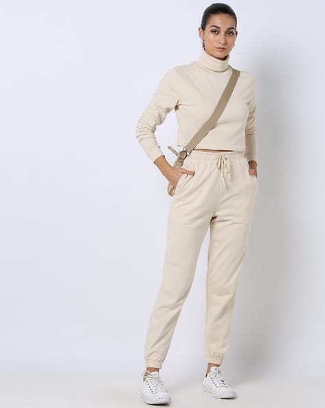 High-Neck Sweatshirt Joggers Set