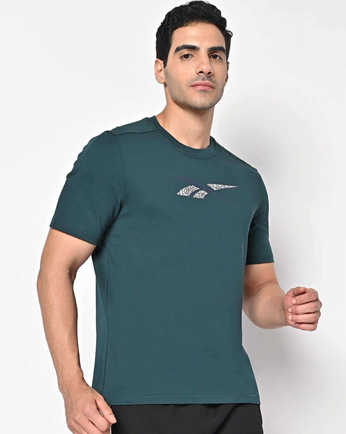 Logo Print Slim Fit Crew-Neck T-Shirt