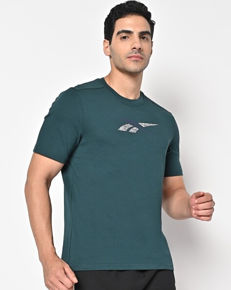 Reebok green store t shirt