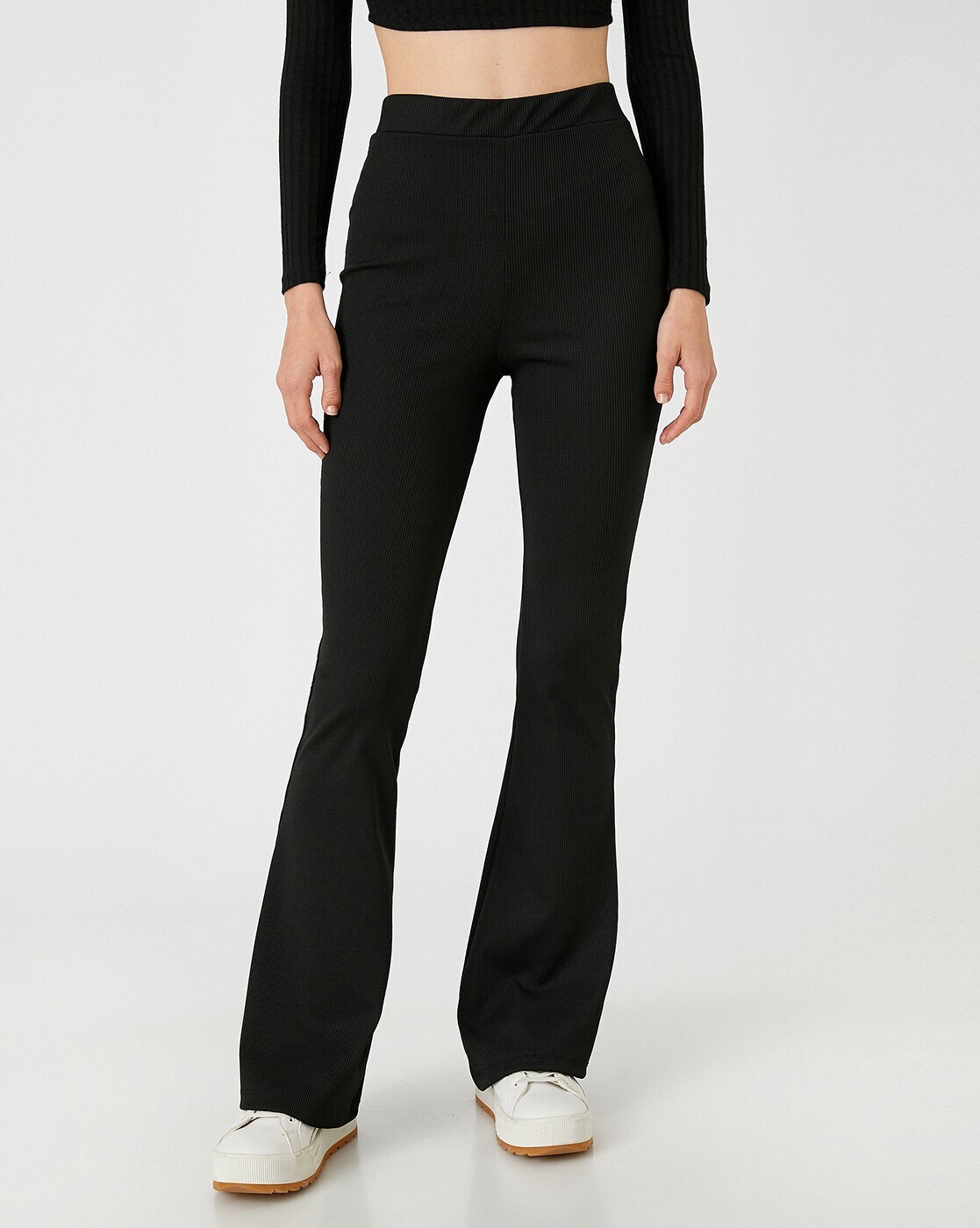 Ribbed Flare Trouser – Tooney Teez