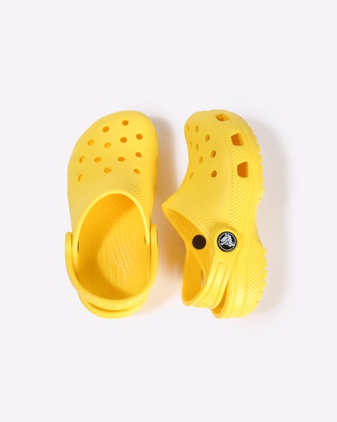 yellow crocs fur