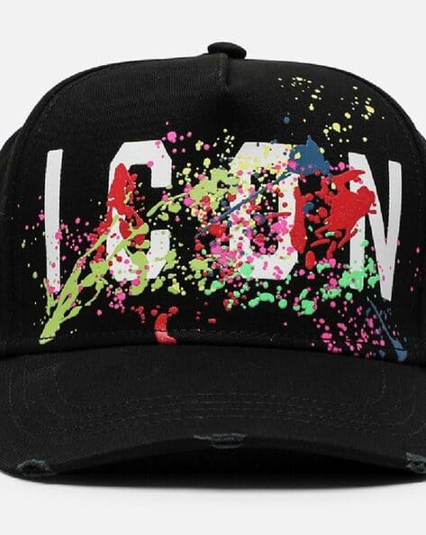 帽子 DSQUARED2 2024SS Icon Splash CAP Dsquared2 Icon Splash Cap Baseballcap Paint-Splatter Kappe