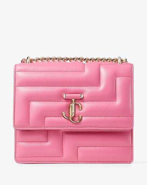 Buy Jimmy choo Varenne Avenue Quad Shoulder Bag | Pink Color Women 