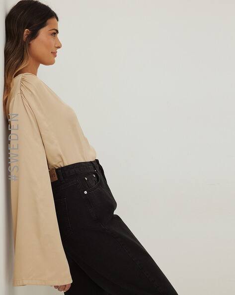 Fitted One-Shoulder Top