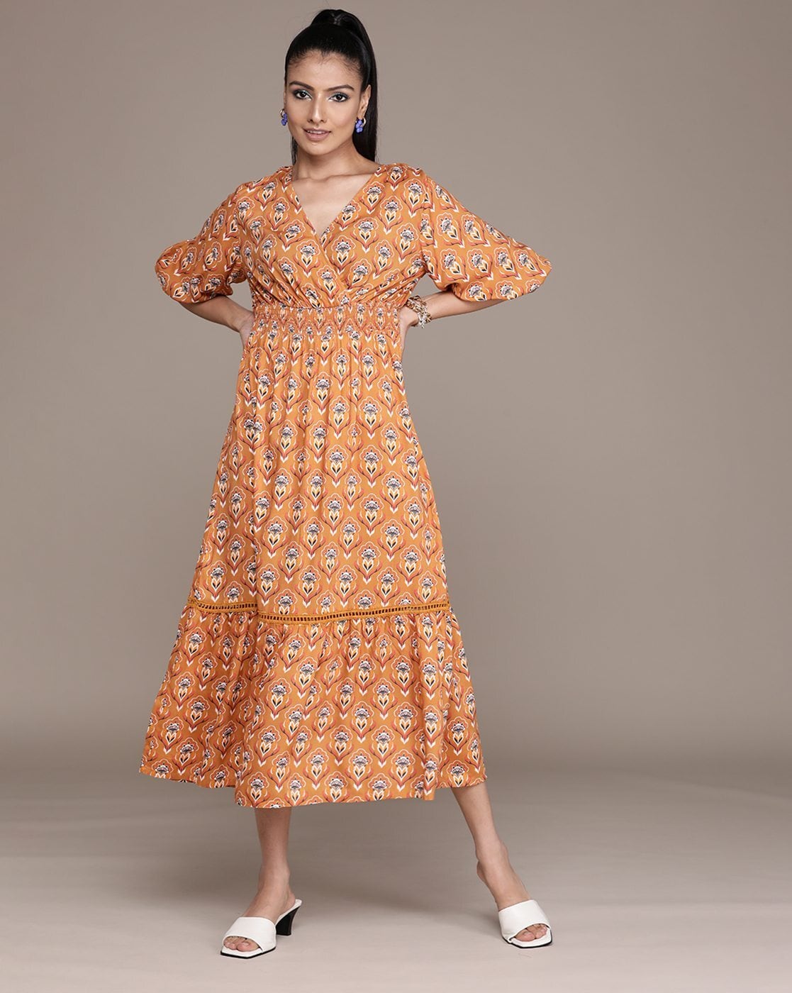 Buy Brown Dresses for Women by Swishchick Online | Ajio.com