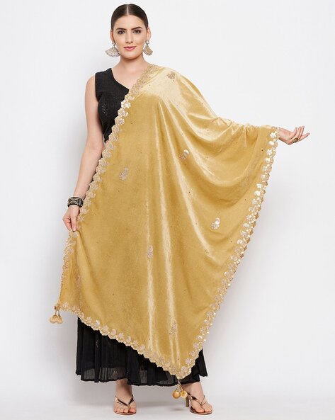 Embellished Dupatta with Latkan Price in India