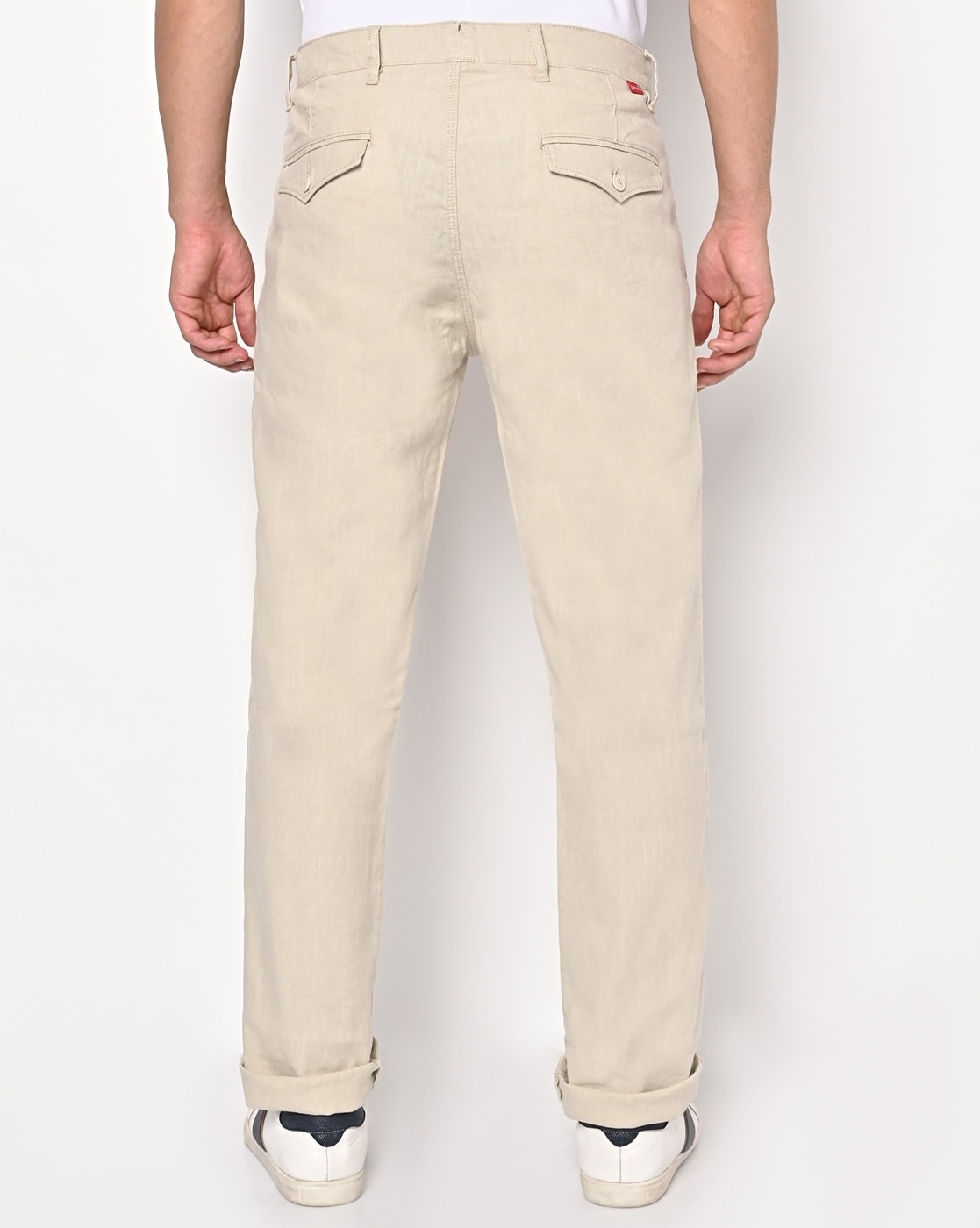 Buy Levi's Men Cream 550 Relaxed Tapered Fit Chinos online