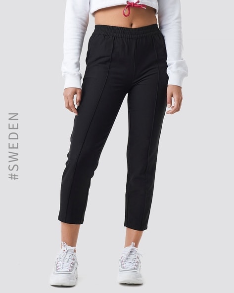 HDE Pull On Capri Pants For Women with Pockets Elastic Waist Cropped Pants  Khaki - S - Walmart.com