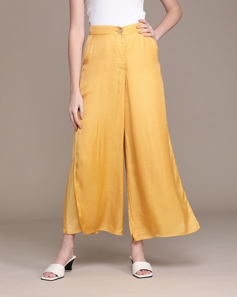 Mustard Yellow MWIKALI Palazzo Pants Palazzo Pants Wide-legged Pants - Etsy