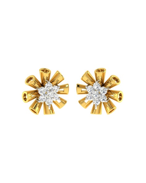 Radiance Diamond Stud Earrings (7.58 ct Diamonds) in Platinum & Gold –  Beauvince Jewelry