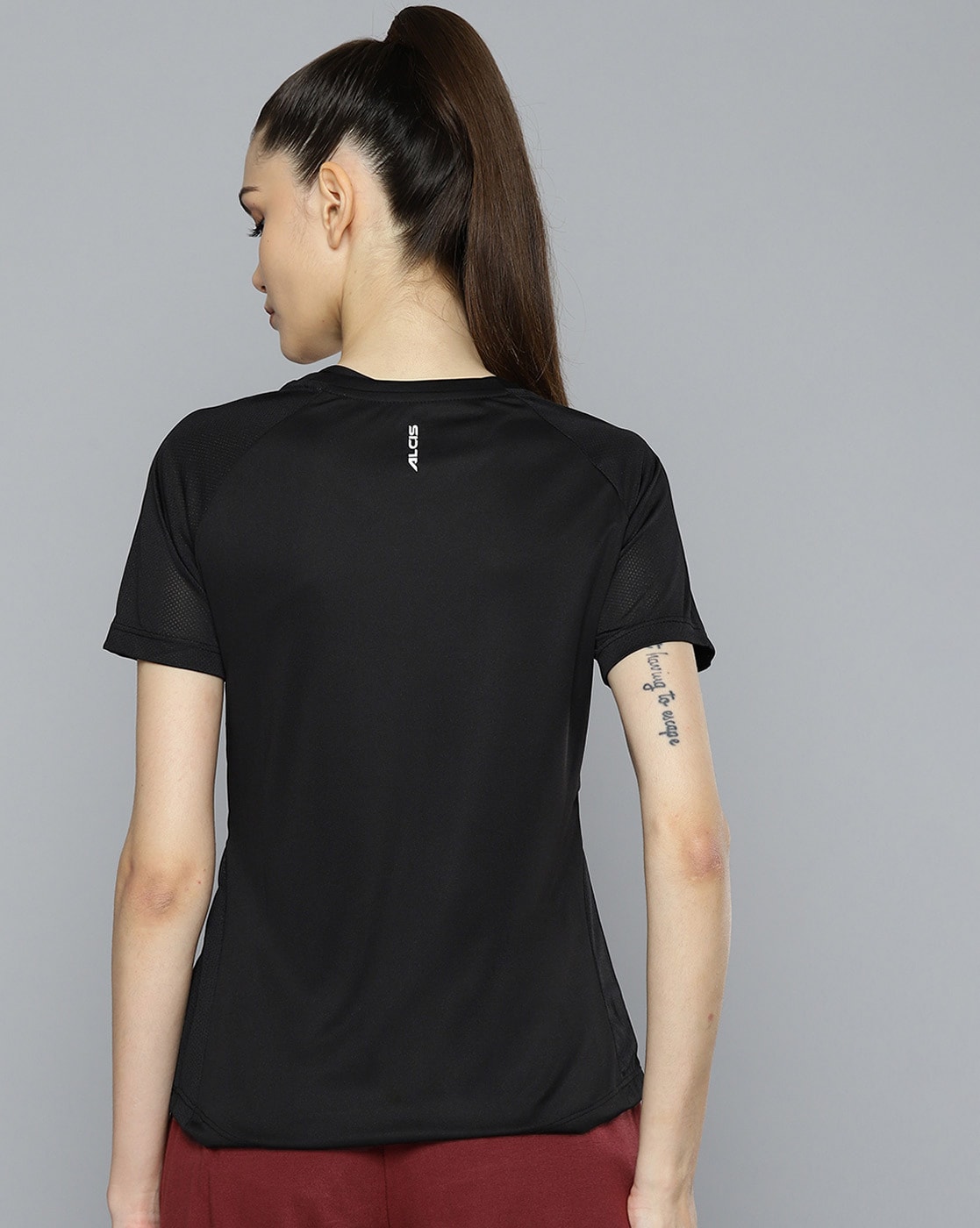 Buy Black Tshirts for Women by Alcis Online