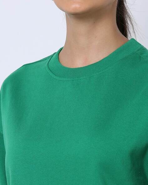 Buy Green Sweatshirt & Hoodies for Women by Urban Hug Online