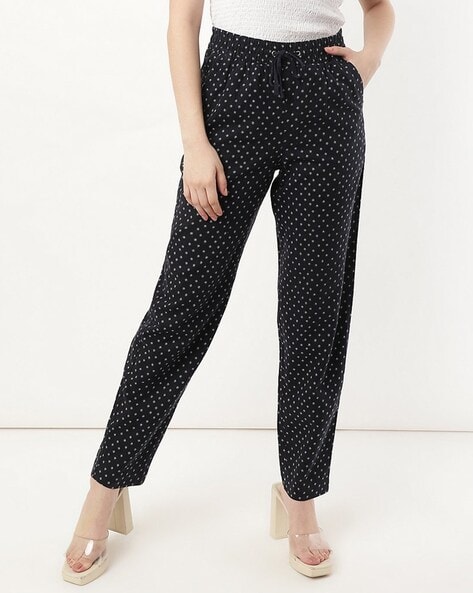 Navy-blue loose trousers - Deni Cler
