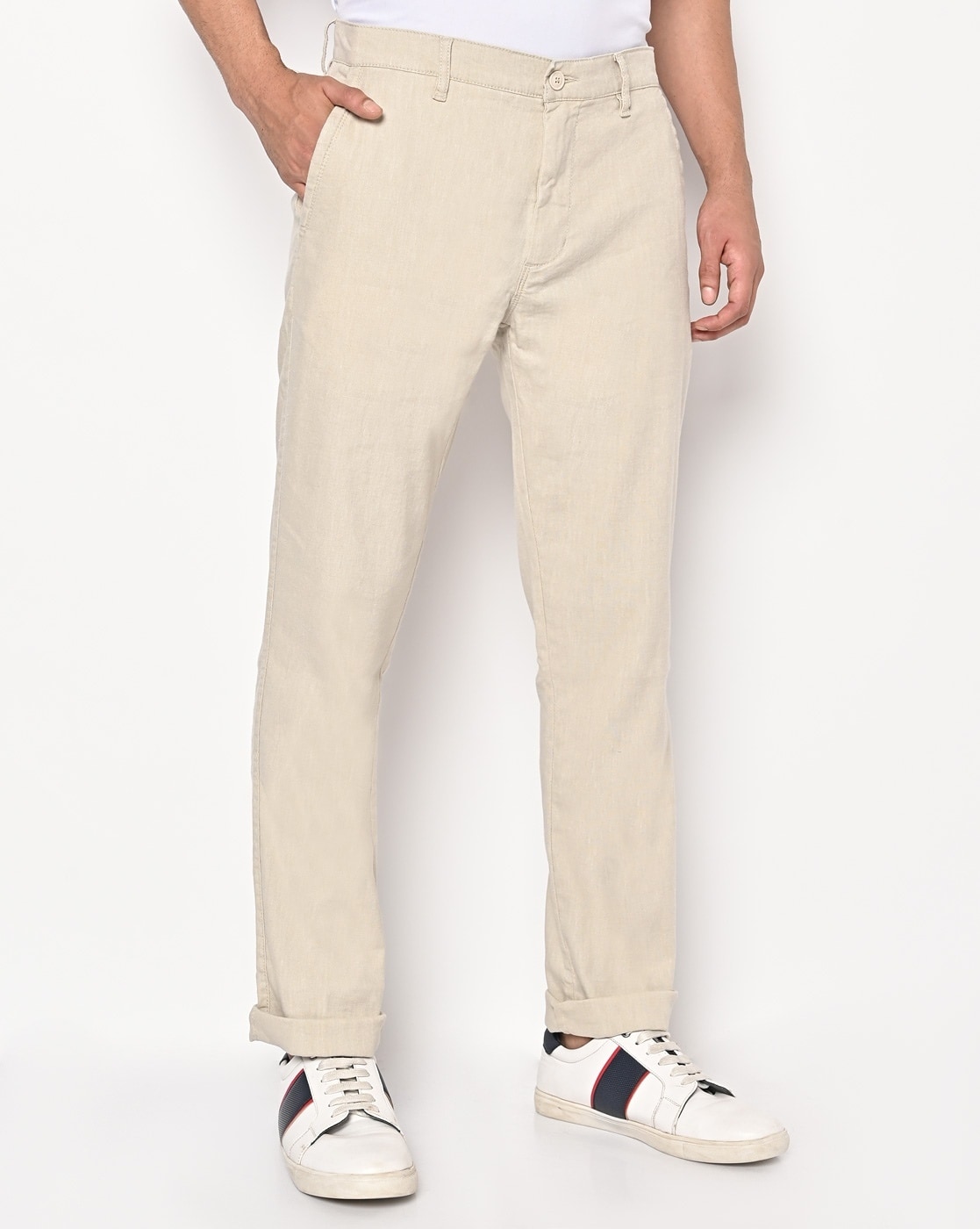 LEVI'S Mens 508 Slim Casual Trousers W28 L30 Khaki Cotton | Vintage &  Second-Hand Clothing Online | Thrift Shop