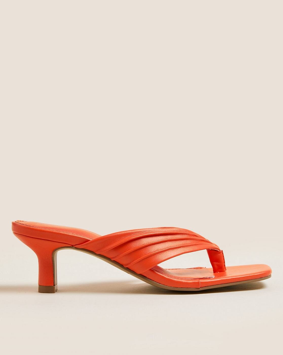 Buy Orange Heeled Sandals for Women by Marks u0026 Spencer Online | Ajio.com
