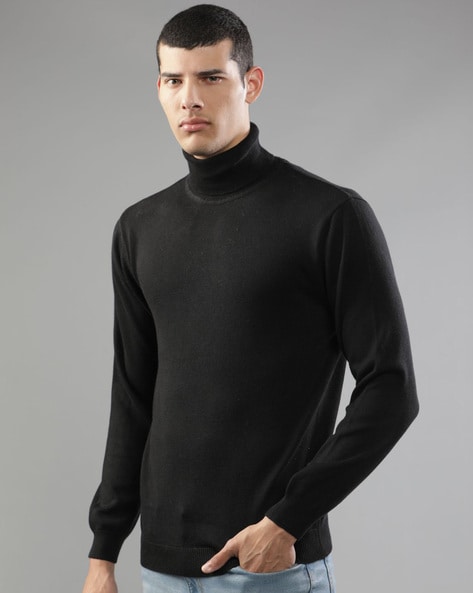 Autumn Winter Fashion Turtleneck Mens Thin Sweaters Casual Roll Neck Solid  Warm Slim Fit Sweaters Men Turtleneck Pullover Male