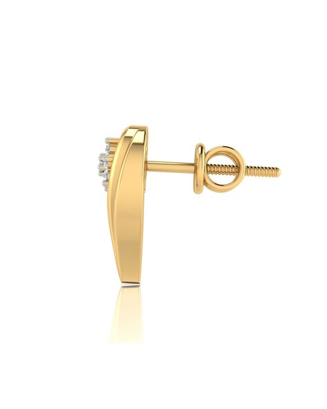 Flipkart.com - Buy ISUBUCCI New stylish golden colour earring pair 1 Metal  Stud Earring Online at Best Prices in India