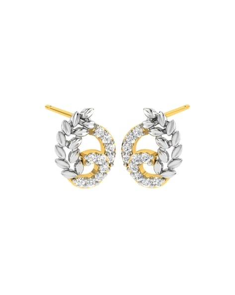 World Frame-ous Diamond Ear Studs - Sparkle Jewels