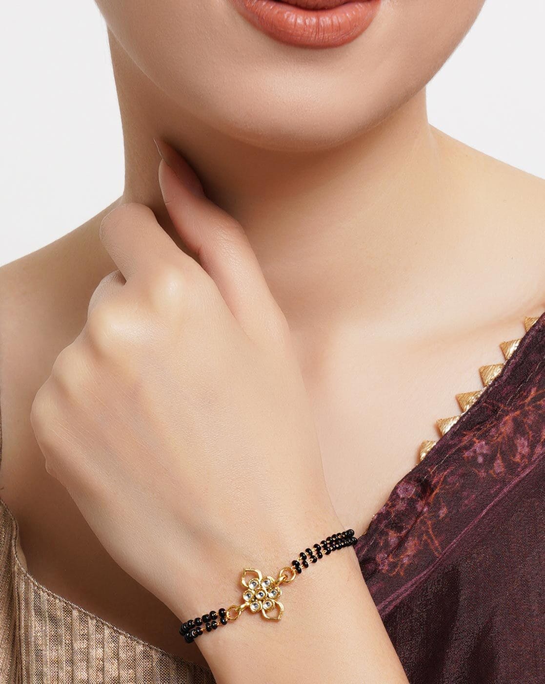Buy online Designer Hand Bracelet Bangle Style Mangalsutra For Women  Lady  India
